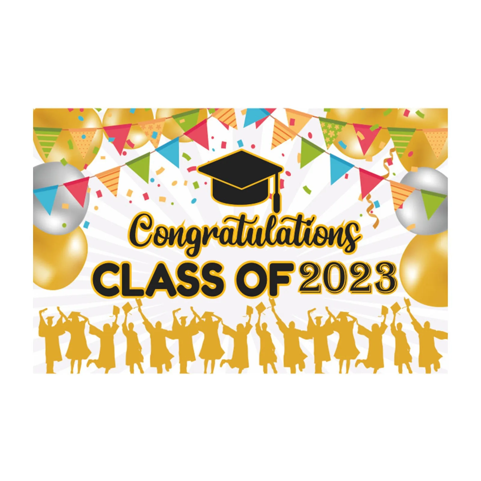 

Season Banner Background Cloth Graduation Banner Congratulations Graduation Party Decoration Background