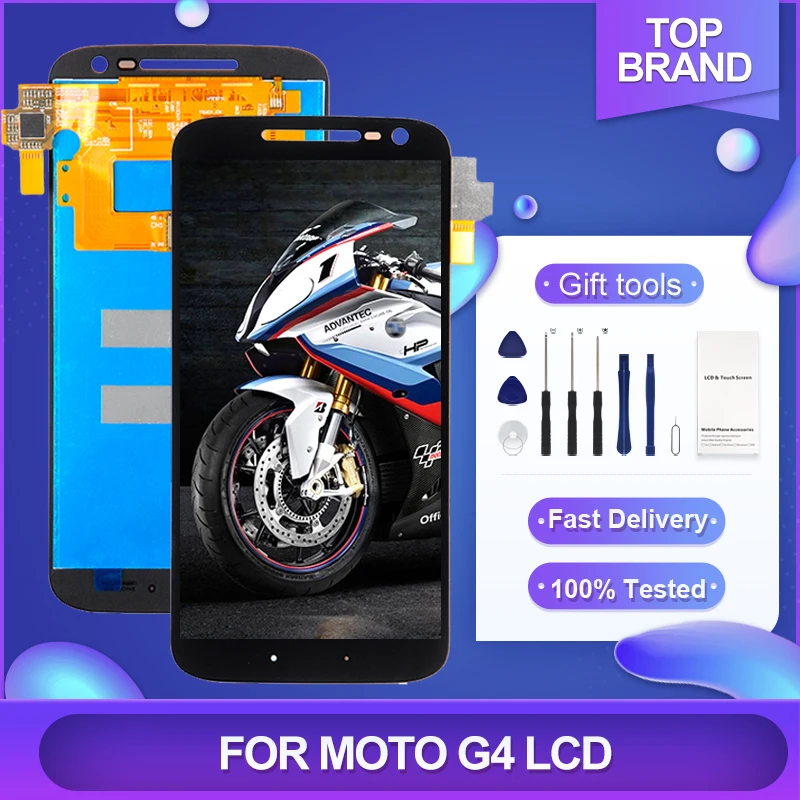 

5.5 Inch XT1621 Display For Moto G4 LCD Touch Panel Digitizer XT1622 XT1625 XT1620 Assembly With Frame Free Shipping