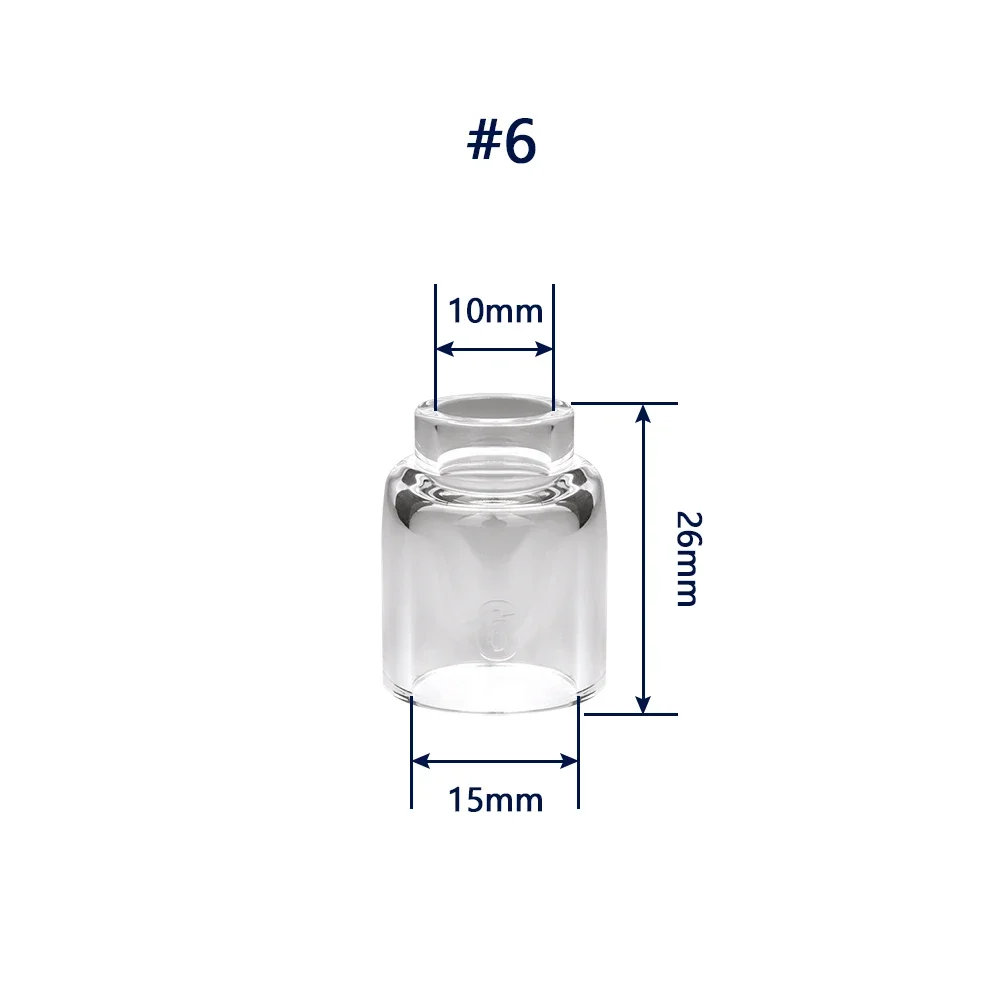 

2 шт. сварочная горелка TIG, короткая газовая линза # 4 # 5 # 6 # 7 # 8 # 10 # Набор из 12 стекол для WP17 WP18 WP26. Легко собирается и использовать.
