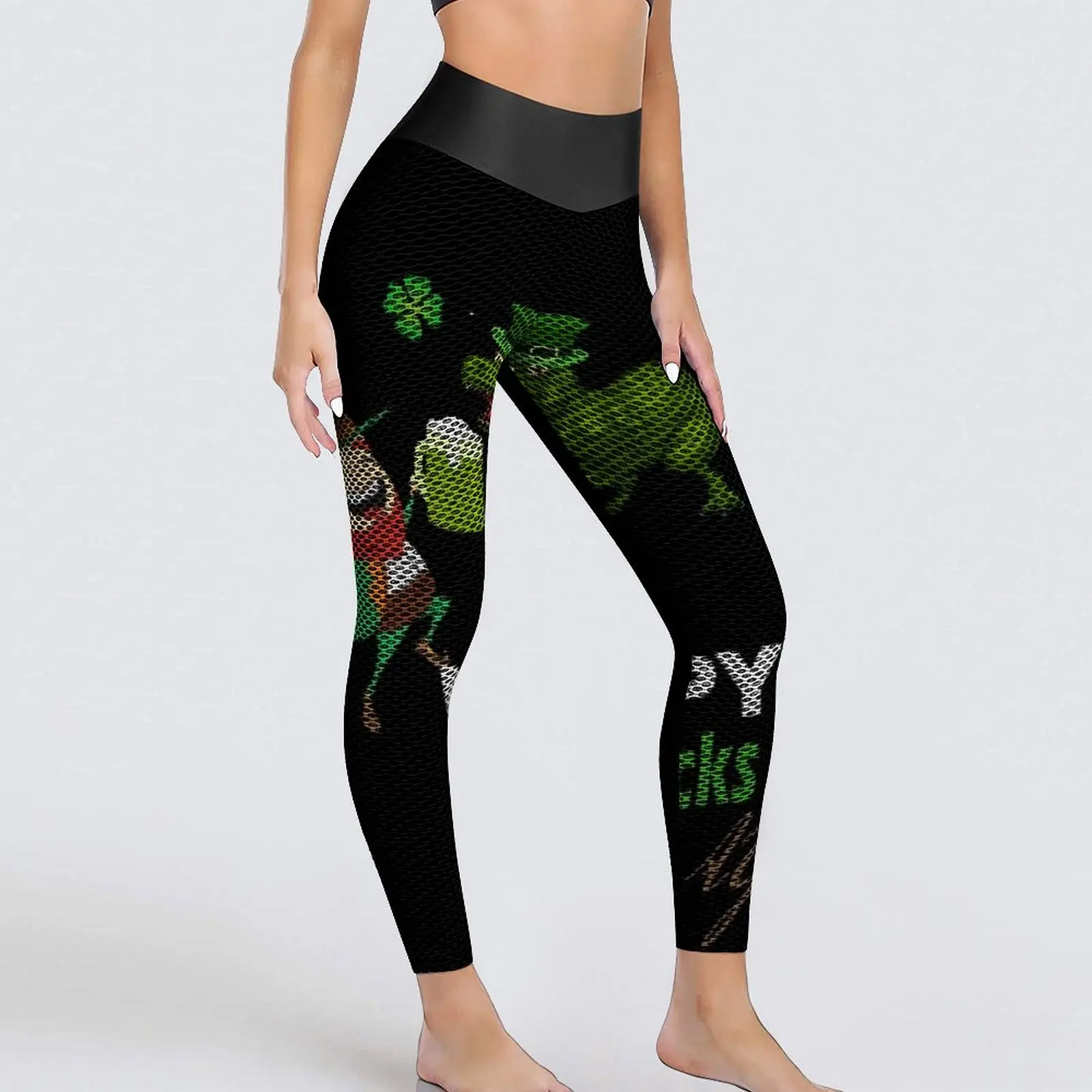 

Женские Штаны Для Йоги ко Дню Св. Патрика, милые леггинсы с динозавром, винтажные спортивные Леггинсы с эффектом пуш-ап для занятий йогой, бы...