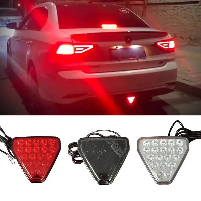 

12V Car Brake Lights 19 LEDs Anti Collision Warning Taillight Waterproof Signal Lamps Driving Safety Accessories For Vehicles