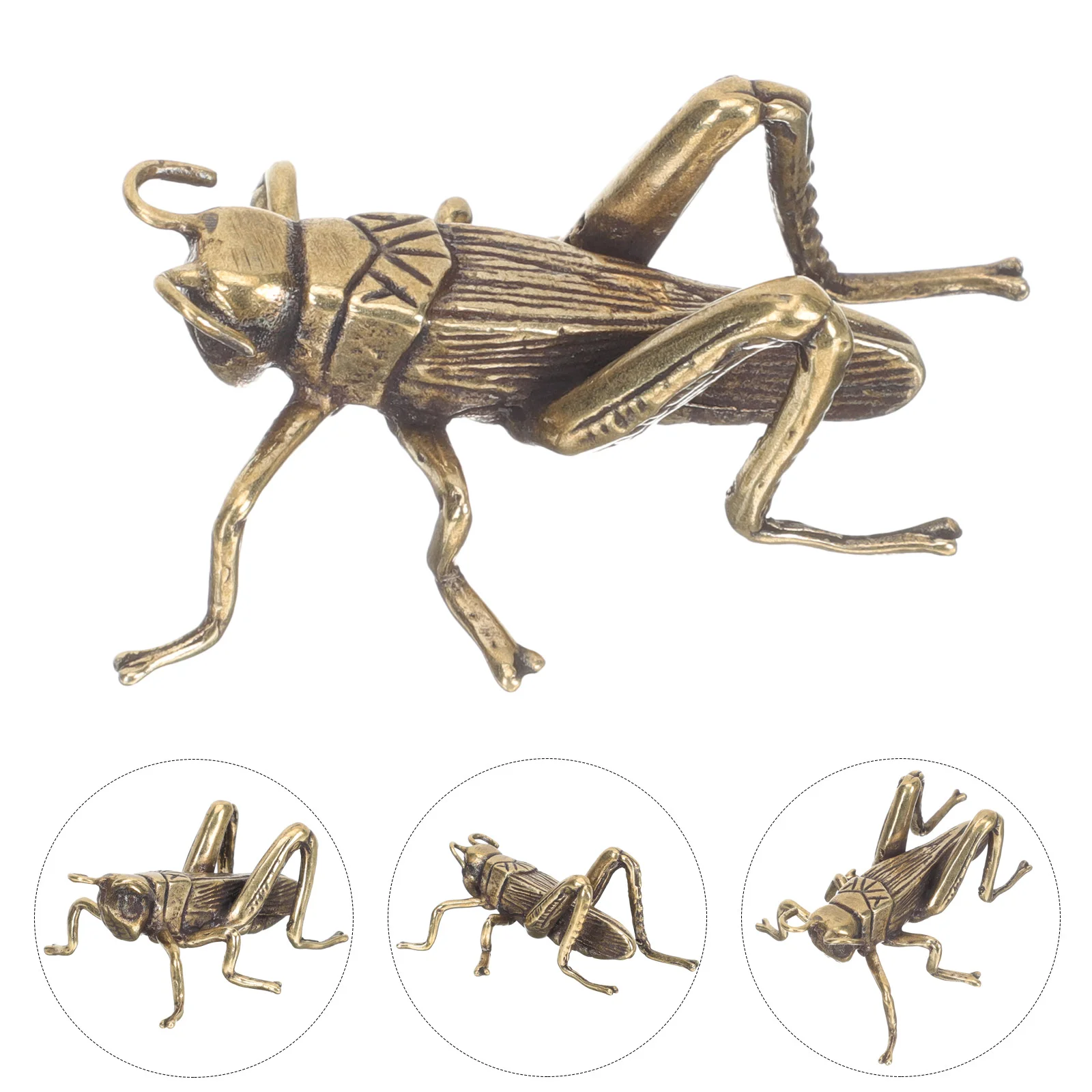 

Cricket Ornaments Vintage Decor Home Brass Craft Statue Insect Christmas Tea Pet Desktop Shaped Style Office Adornment