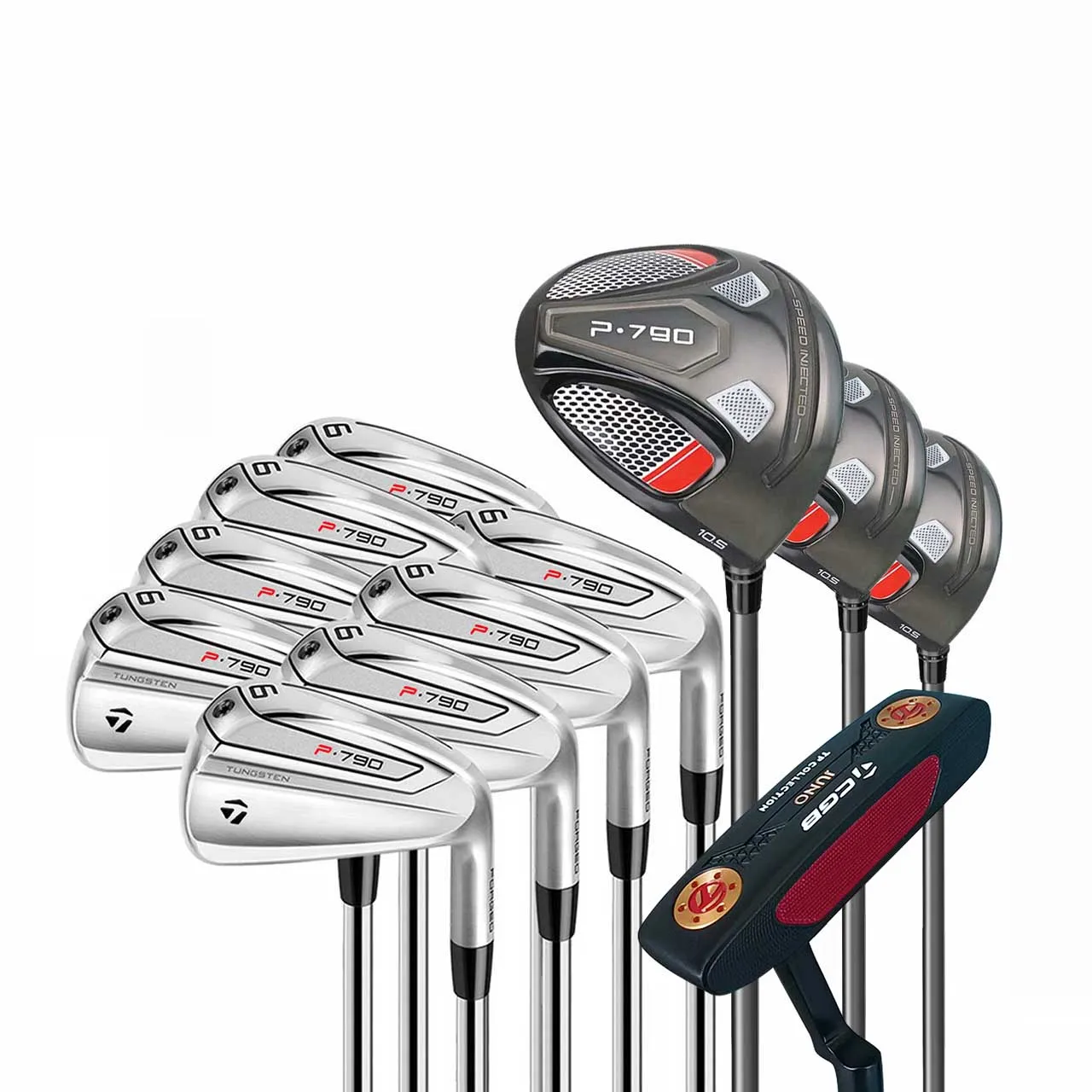 

P790 Golf clubs a set of 12 clubs invisible without bag
