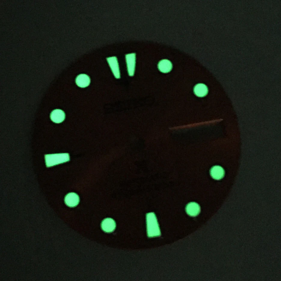No Logo 28.5mm Watch Dial Replacement, Modified Dial, Double Calendar, Luminous Face, for NH36A Movement DC2-1 Watch Accessories