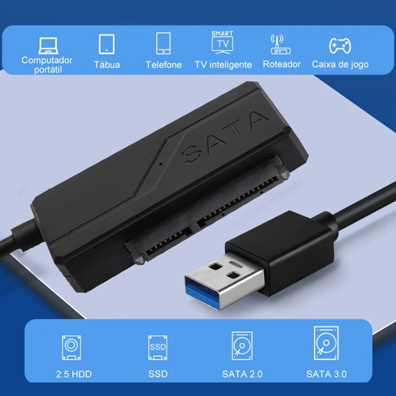

Кабель передачи данных SATA-USB 2,5, SATA-USB