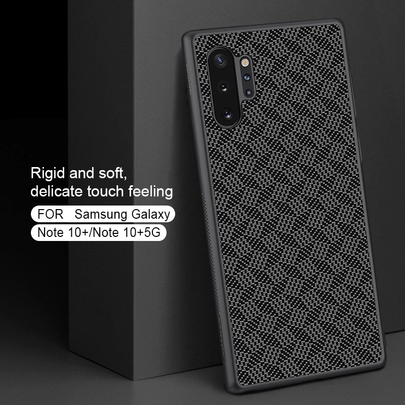 Чехол NILLKIN из синтетического волокна для Samsung Galaxy Note 10 Plus + Жесткая задняя крышка |