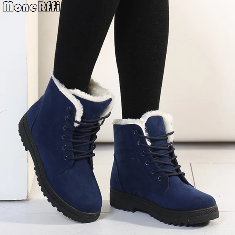Snow Boots Plush Warm Ankle Boots For Women Winter Shoes Waterproof Boots Women Winter 2022 Female Shoes Booties Botas Mujer