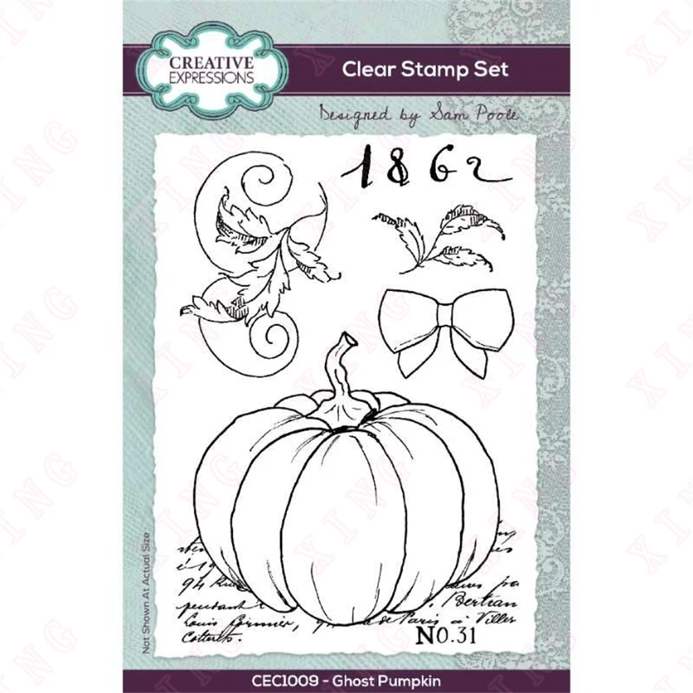 

2022 New Arrival Clear Silicone Stamps Scrapbook Paper Decoration Stencils Embossing Template Diy Handmade Craft Pumpkin Cut Die