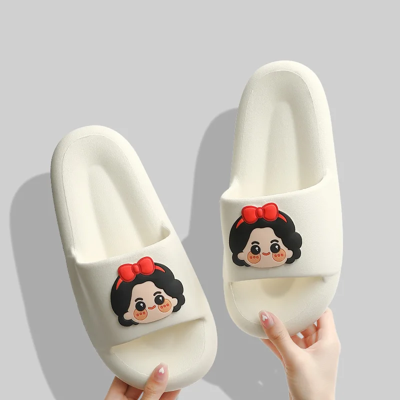 

Cartoon Girl Summer Women Slippers Platform Non-slip Sole Ladies Shoes Casual Beach Sandals Outside Home Slipper