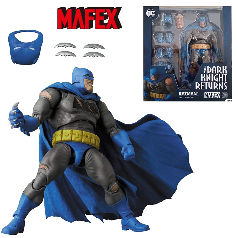 

Mafex DC Бэтмен Темный рыцарь вращающийся Бэтмен 6 дюймов 16 см оригинальная экшн-фигурка модель детская игрушка
