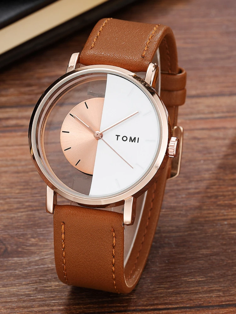 Black Technology Personality Minimalist Elegant Hollow New Concept Fashion Male and Female Student Watch Ins Special-Interest