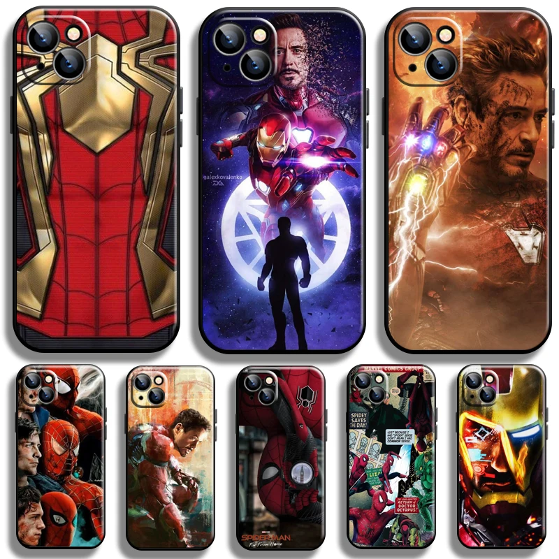 

Avengers Spiderman Iron Man For Apple iPhone 13 12 11 Pro 12 13 Mini X XR XS Max SE 5 6 6s 7 8 Plus Phone Case Soft