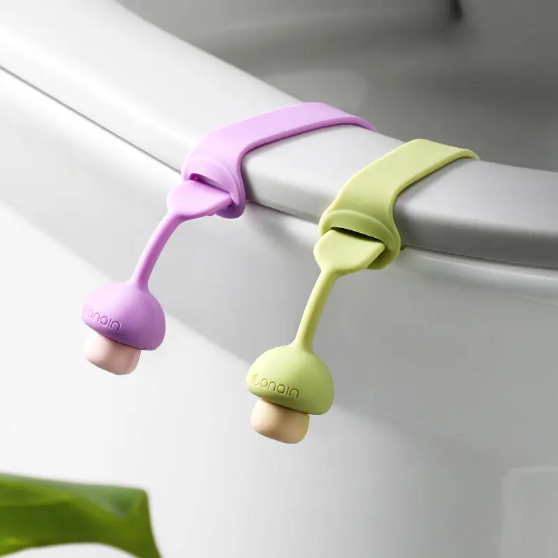 

Toilet lid lifter creative lift toilet lid handle anti-dirty handle high-quality silicone material design and easy installation