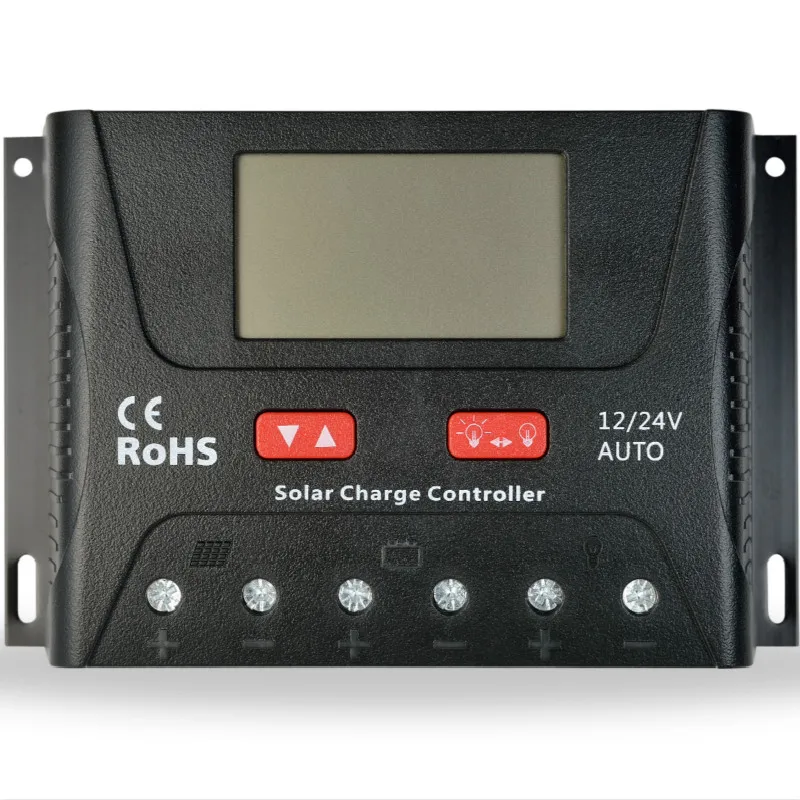 

Solar Charge Controller 20A 30A 40A 50A 60A 12V 24V 36V 48V Auto PWM PV Regulator LCD USB For Solar Panel Battery Motorhome