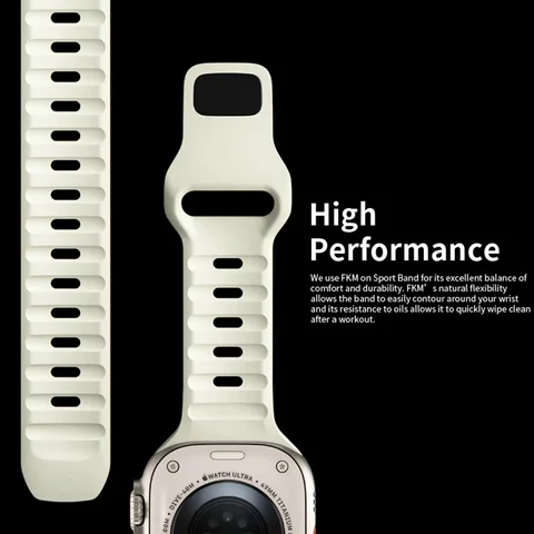 Светящийся силиконовый ремешок для Apple Watch