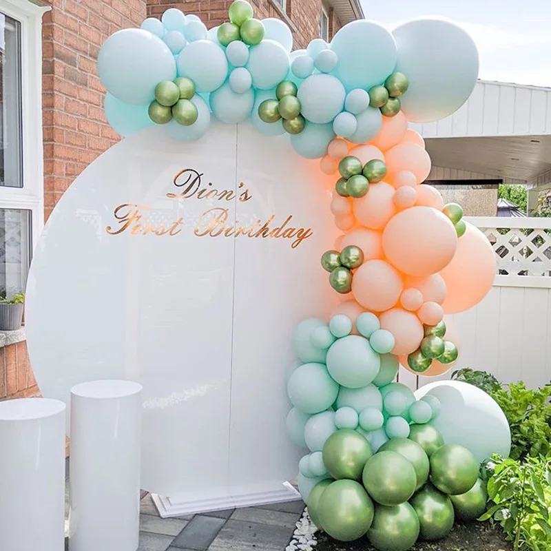 

187pcs/Set Macaron Blue Balloon Garland Arches Set Wedding Birthday Party Background Wall Decoration Baby Shower Decorations