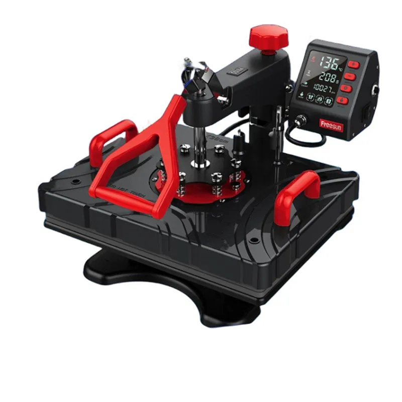 

Улучшенная многофункциональная термоштамповочная машина 5 в 1, печатающее оборудование с вибрирующей головкой, машина для переноса тостера, футболок