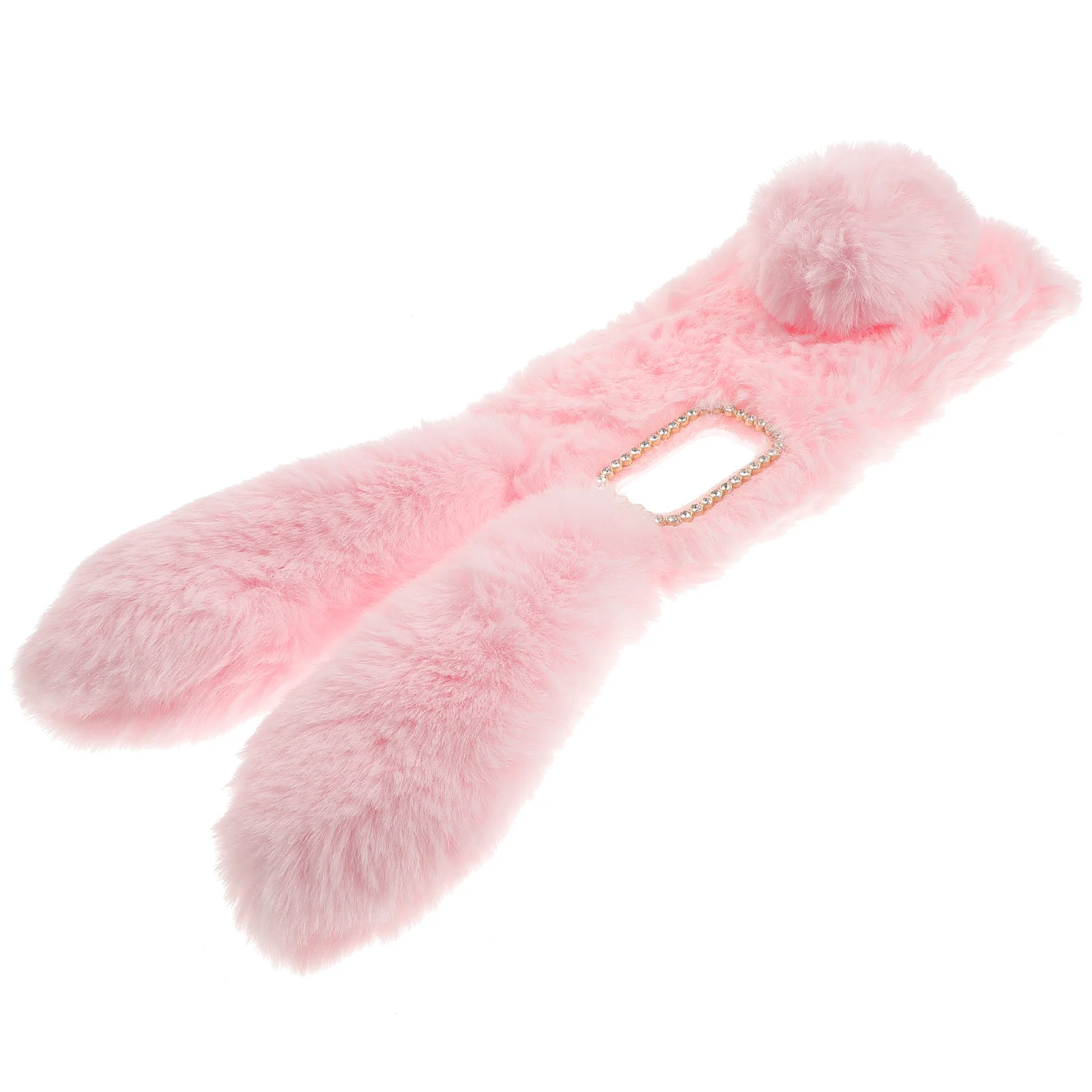 

Fluffy Bunny Case Wintter Warm Furry All Match Shockproof Case Winter Warm Protector ( )