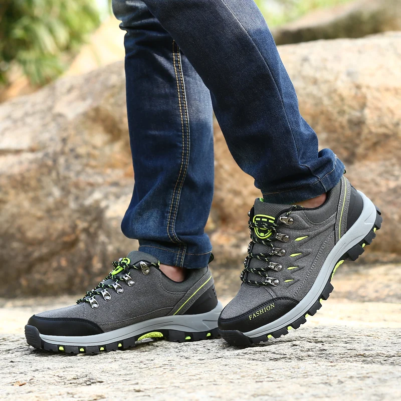 Men Women Hiking Shoes Unisex Climbing Tactical Shoes Breathable Men's Sports Shoes Non-slip Mountain Hunting Trekking Sneakers