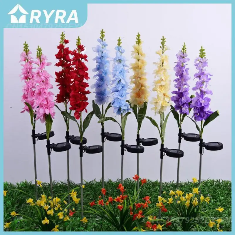 

Garden Lights 8-10 Hours Fairy Tale Violet Lawn Light Flashlight Outdoor Lighting Outdoor Light Landscape Solar Energy Purple