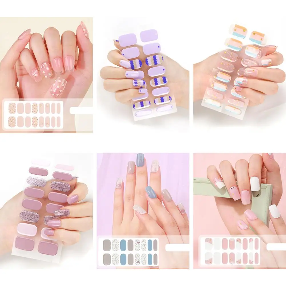 

3D Nail Stickers Detachable Wearable Nail Stickers Stickers Full Hot Selling Sliders Wraps False Nails Art Decorations W4M0