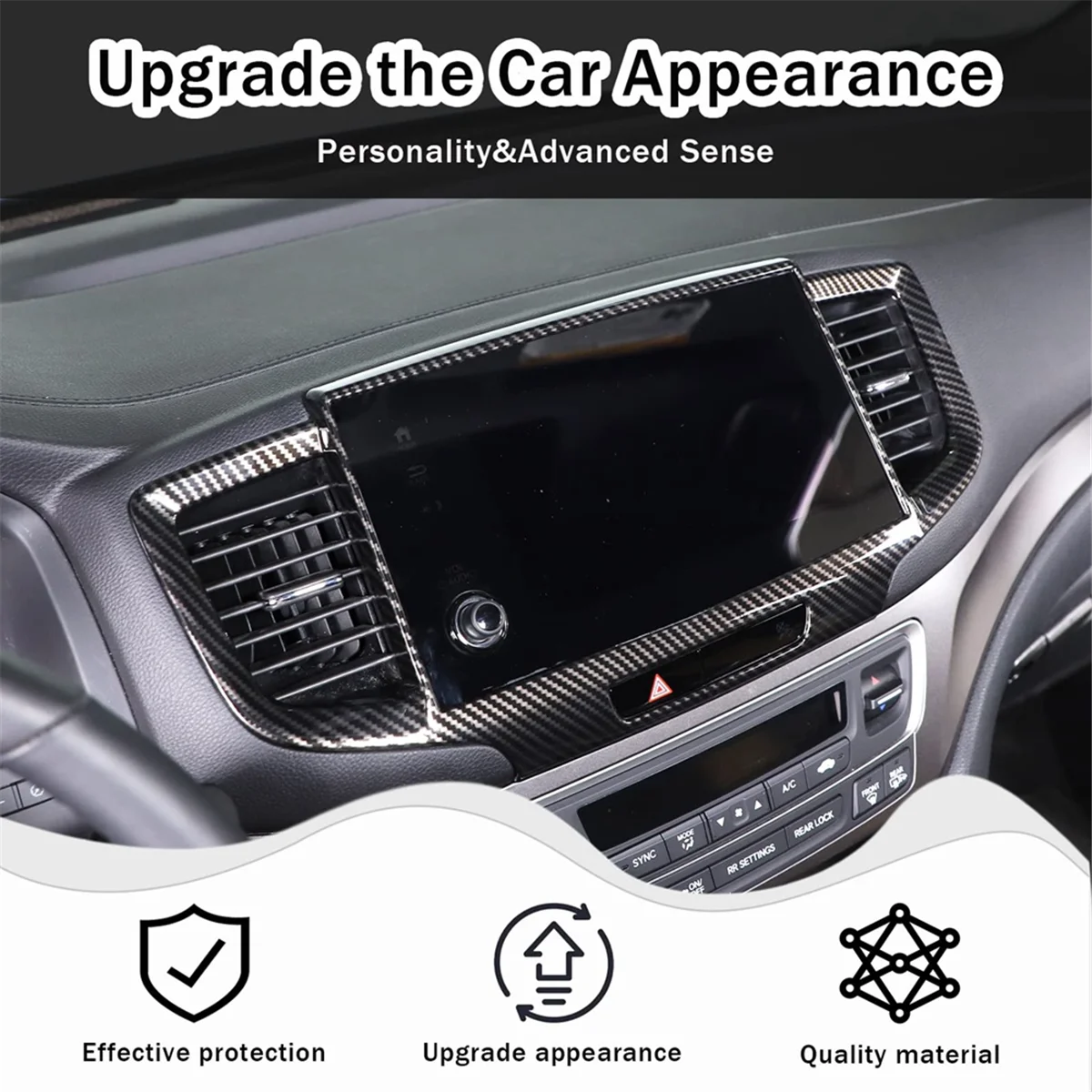 Для Honda Pilot 2016-2022 Ridgeline 2017-2023 Паспорт 2019-2023 Автомобильная приборная панель