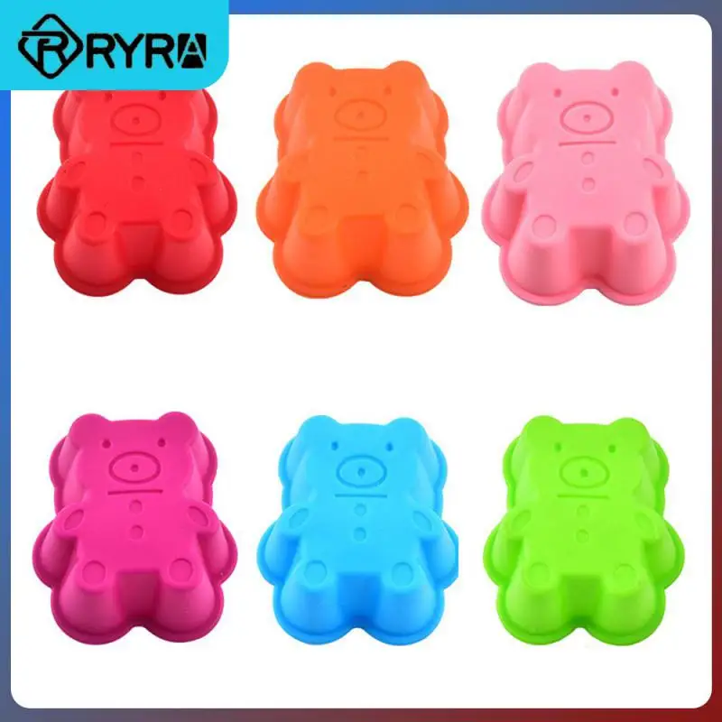 

3D Lovely Bear Form Cake Mold Silicone Mold Baking Tools Kitchen Fondant Cutters Taart Decoratie Silikonowe Formy 3D Baking Tool