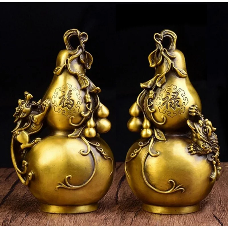 Медная Статуя Пара Геомантических орнаментов и домашних предметов