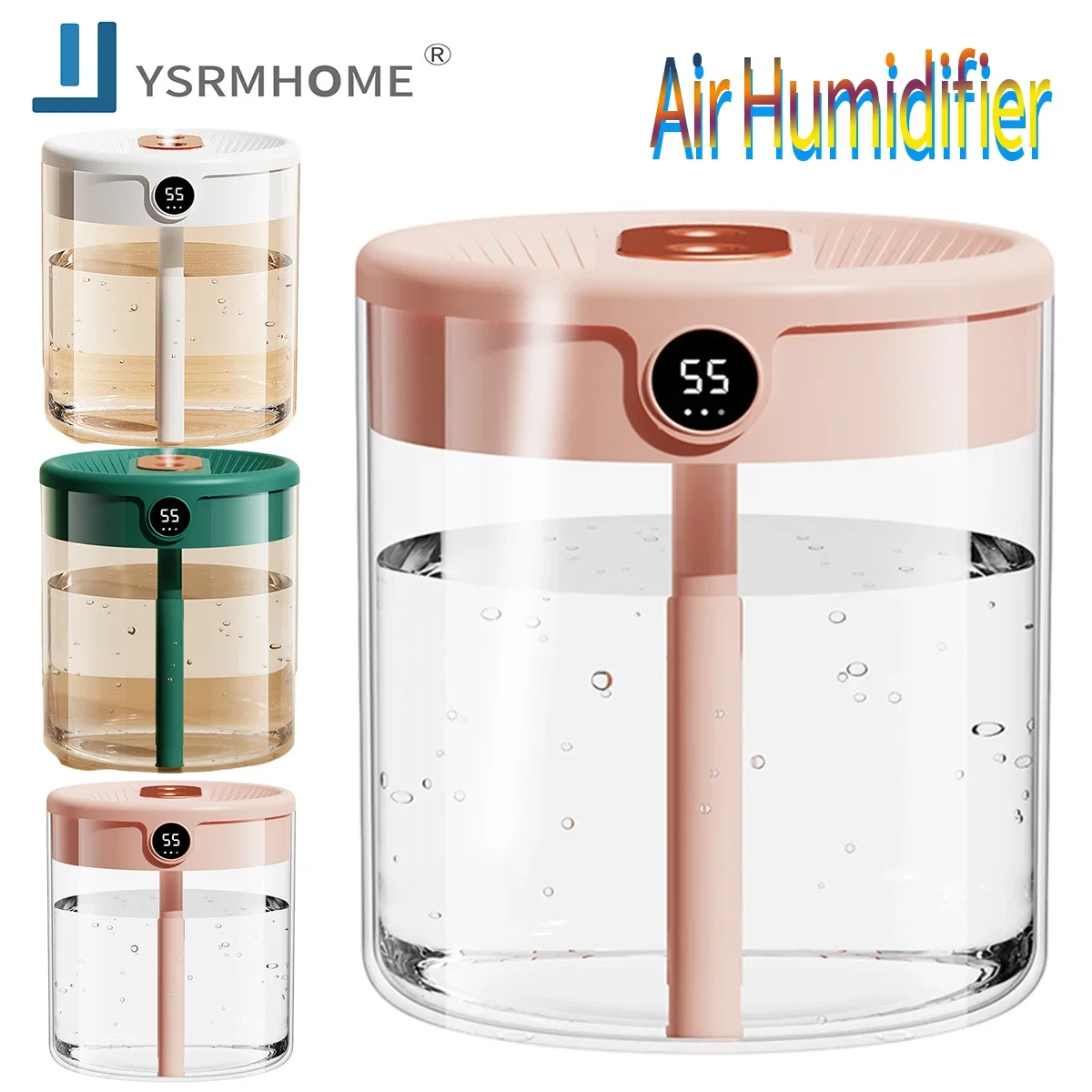 

2000ML Air Humidifier Aroma Diffuser With LED Night Light Mist Maker for Bedroom Room Home Car Plant Purifier Humidification