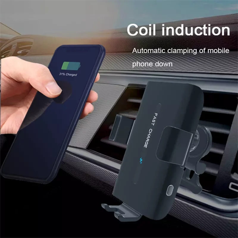 

20W Wireless Car Charger FOD Touch-sensitive Bracket Qi Fast Charging Auto Clamping Phone Mount Electric Air Vent Phone Holder