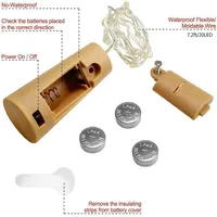 Винные пробки с гирляндами, для самодельных светильников#3