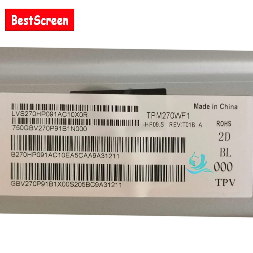 Оригинальный новый 27-дюймовый ЖК-экран TPM270WF1-HP09.S TPM270WF1 HP09.S