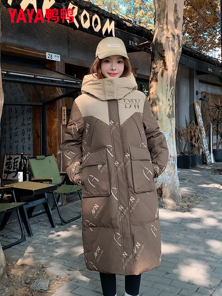 Duck Down jacket Women Long 2024 Winter New Thickened Warm Cold-Proof 90 down Korean Fashion Trendy Outerwear