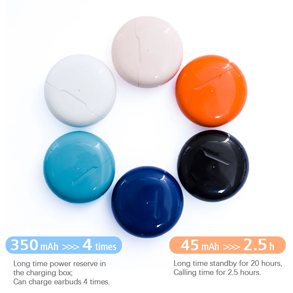 

ROCKSTICK PRO 6 Wireless Bluetooth 5.0 Earphone TWS Earbuds Sports Headset with charging BOX For xiaomi samsung all smartphone