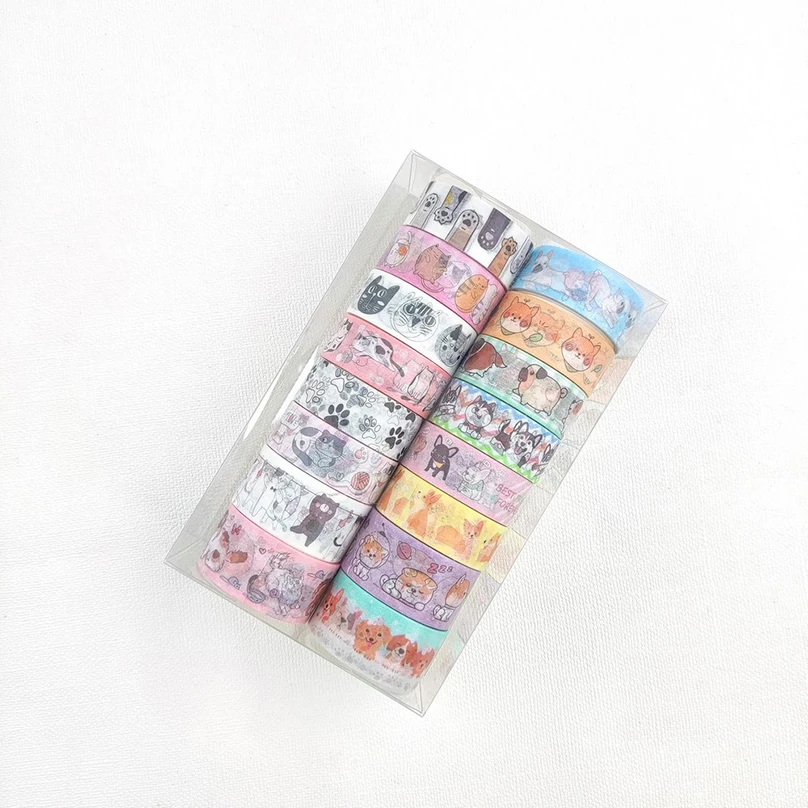 

YOUQIWJ Изоляционная Лента Geometric Washi Tapes 18 Rolls Черный Золотой