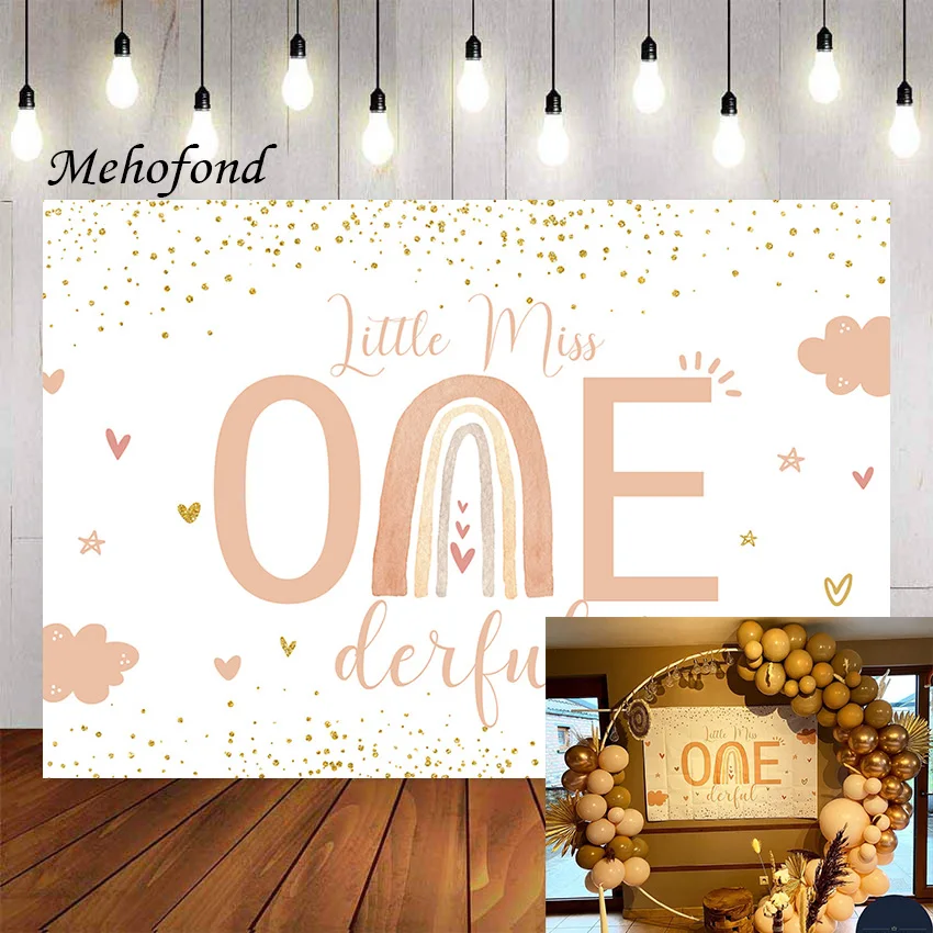 

Фотофон Mehofond розовый Бохо Радуга Маленькая Мисс Onederful Девушка первый день рождения фотостудия реквизит