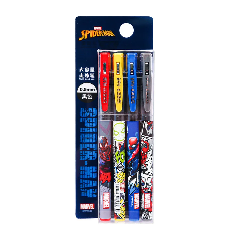 Гелевые ручки или ручка для подписи 4 шт. милые Мультяшные Марвел Человек-паук