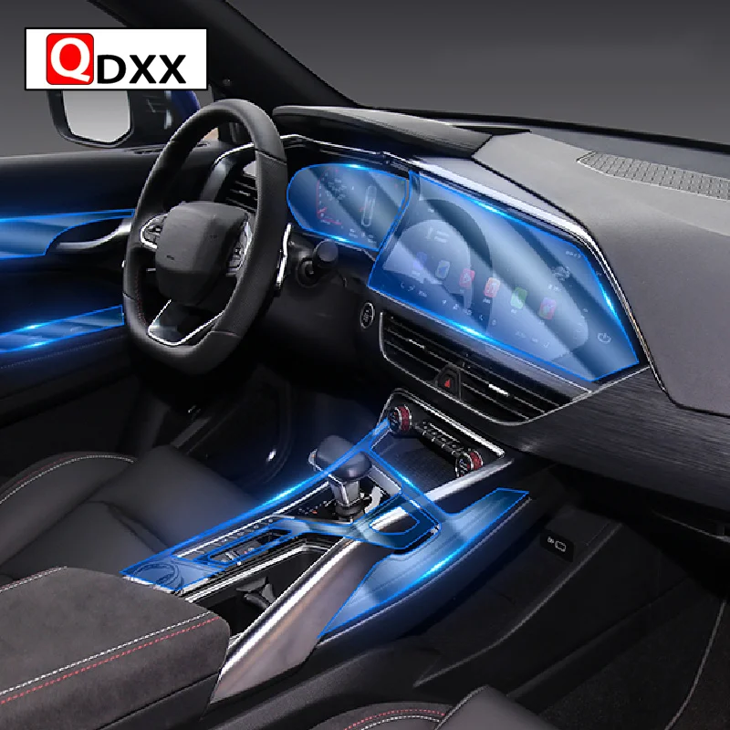 

For Geely XingYue PHEV FY11 2019-2020 Car Interior Center console Transparent TPU Protective film Anti-scratc Repair Accessories