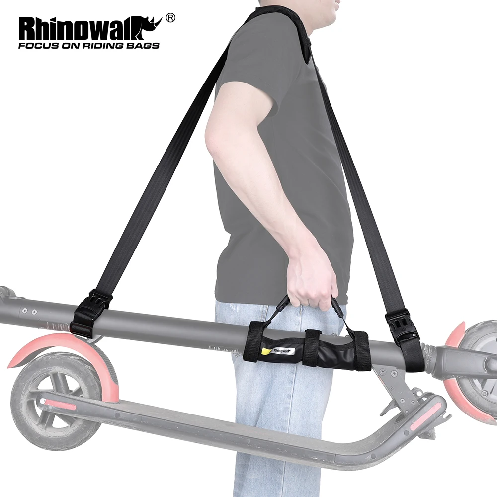 Rhinowalk-Asa de transporte para patinete eléctrico Xiaomi, correas de mano, gancho de correa, accesorios para bicicleta