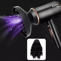 kemei hair dryer hot and cold wind professional powerful 4000w blow dryer hairdryer no injury water ions hair drying machine