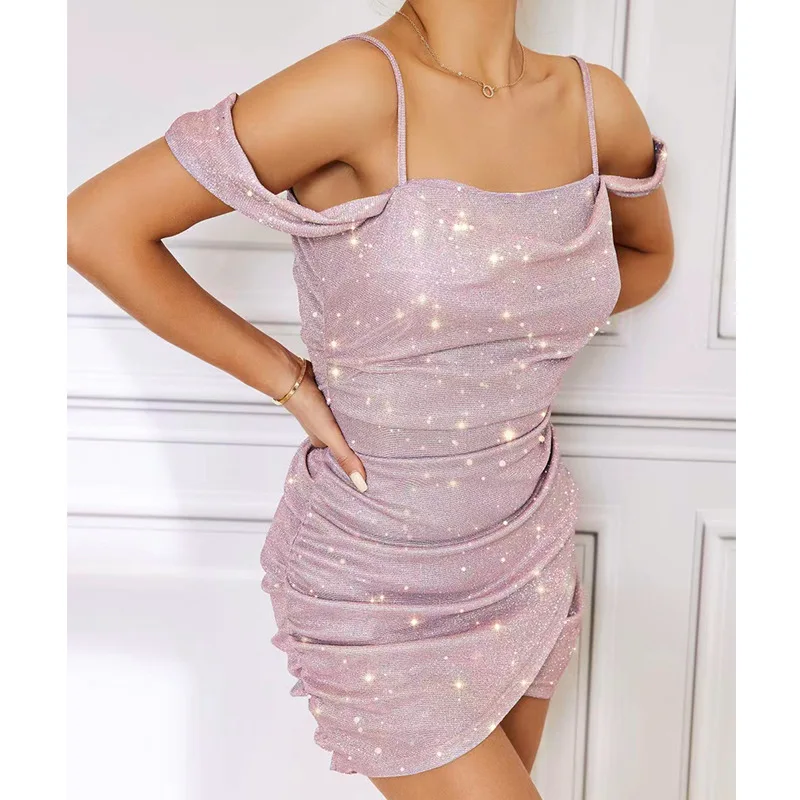 

Лето 2022, женское блестящее сексуальное платье для ночного клуба