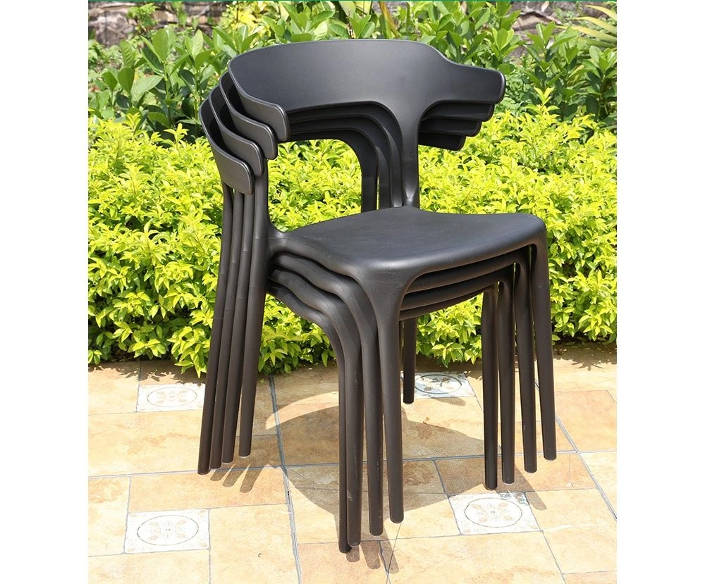

Plastic Chair Shop Table Combination Dessert Leisure Lounge Area Reception Coffee Small Round Table Restaurant Dining Chair