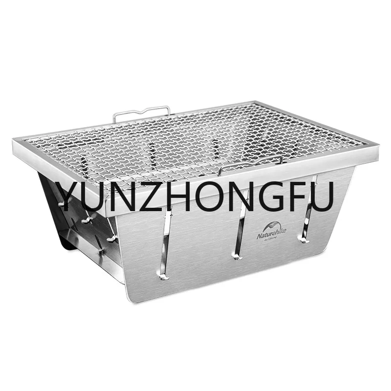 

Naturehike outdoor camping Folding 304 Stainless Steel Charcoal Picnic BBQ Grill
