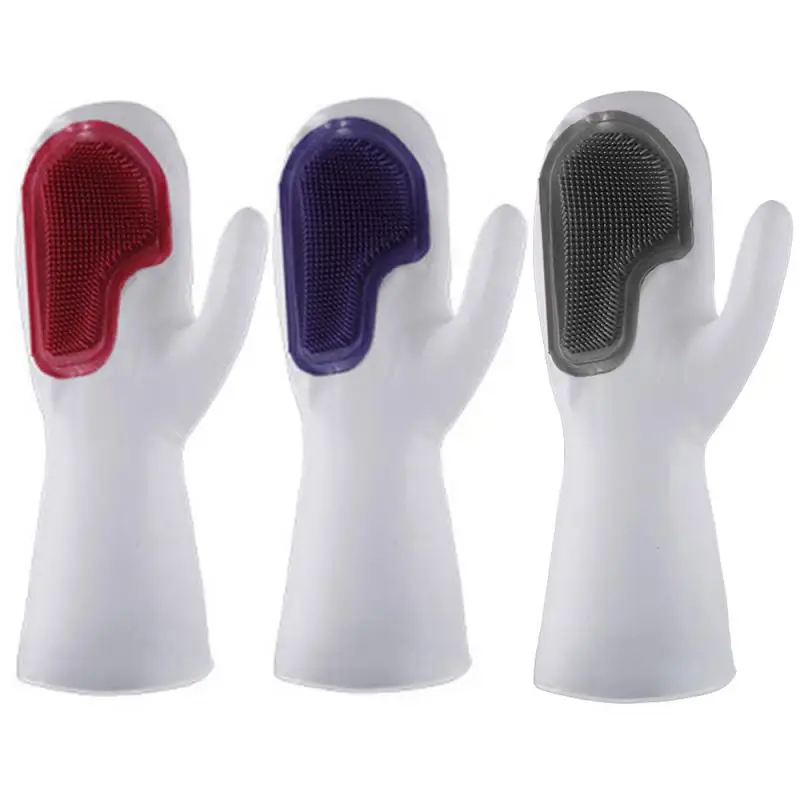 

Silicone Kitchen Cleaning Gloves, Magic Silicone Dishwashing Gloves Household Gloves Kitchen Cleaning Utensils