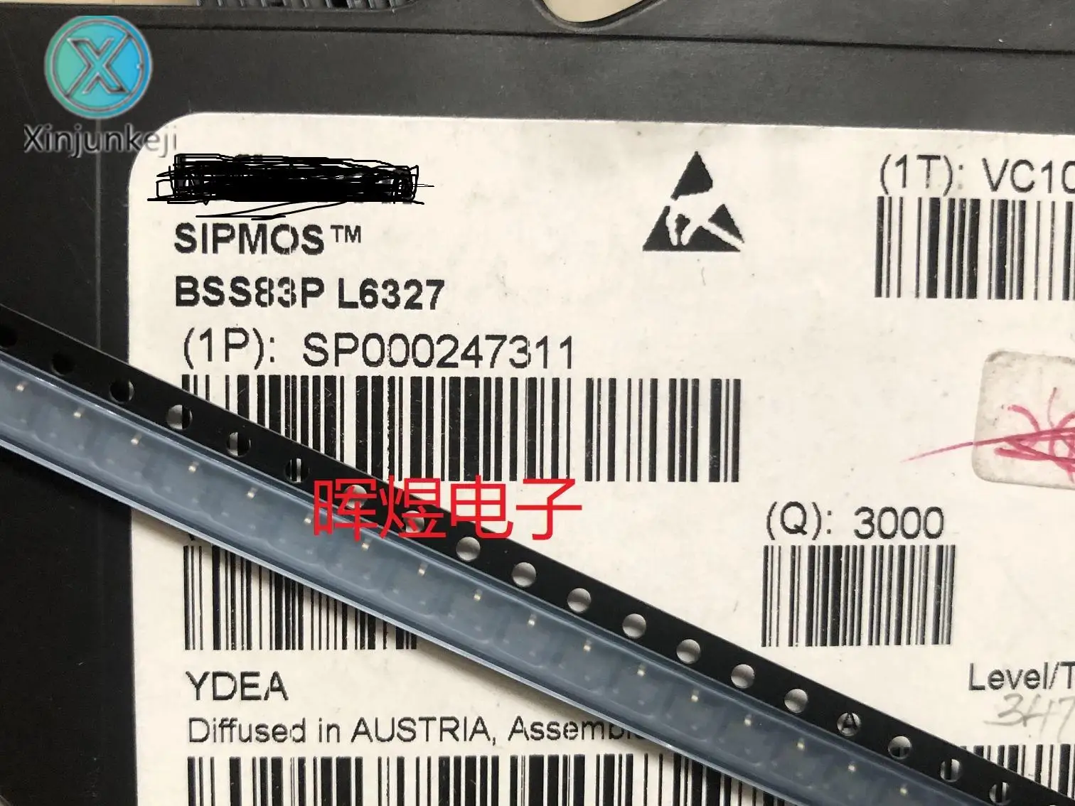 10 шт. Оригинальный Новый BSS83P L6327 полевой транзистор с эффектом SOT-23 экран YAs