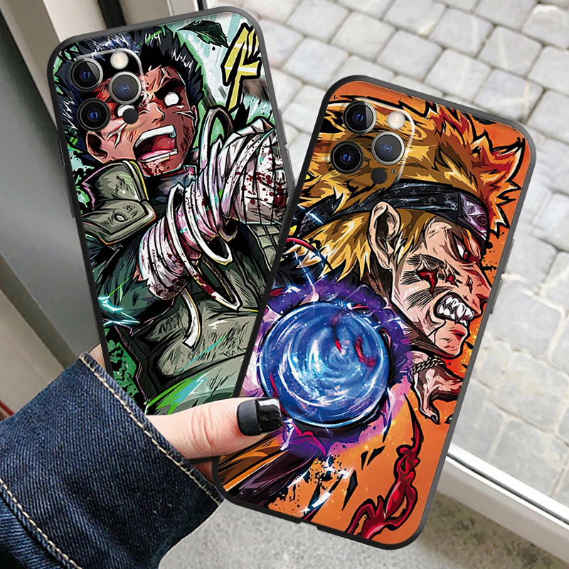 naruto japan anime funda phone case for iphone 11 13 12 pro max 12 13 mini x xr xs max se 2020 7 8 6s plus celular black free global shipping