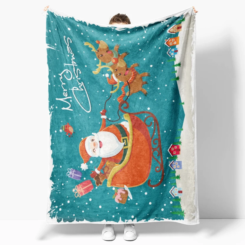 

Anime Design Throw Blanket Kids Adult Christmas New Year Gifts for Sofa Beds Decor Soft Flannel Fleece Picnic Noon Break Cover