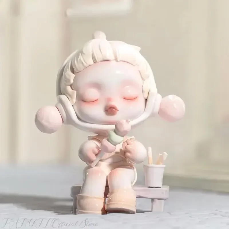 Фото POP MART Skullpanda The Warmth Series слепая коробка игрушки Mystery Box Mistery фигурка коробка-сюрприз Kawaii игрушки модель подарок на день рождения №5