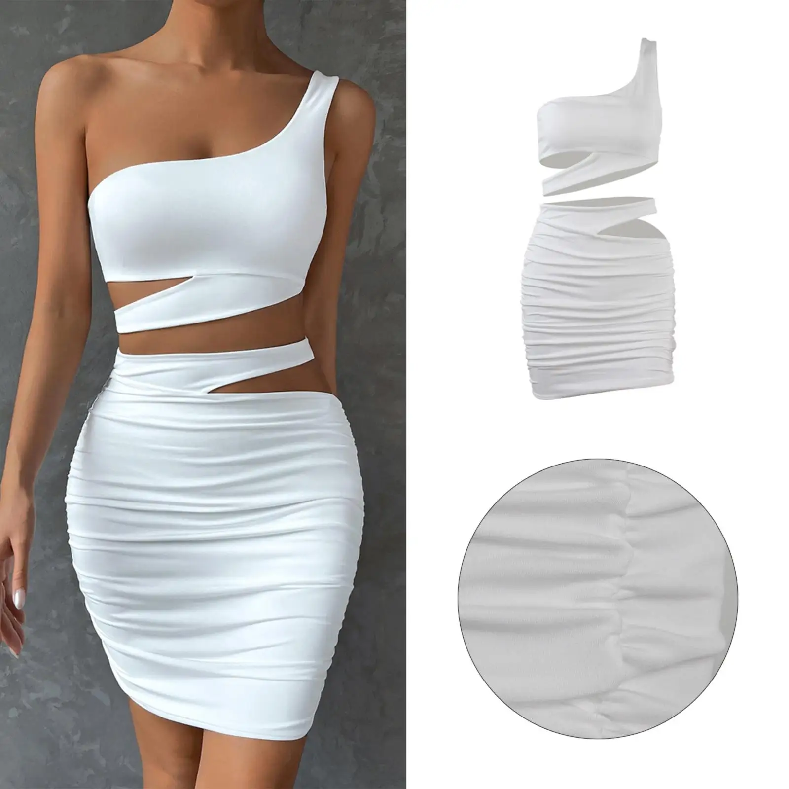 

Короткая юбка на одно плечо, соблазнительное облегающее платье на бедрах, соблазнительное платье из двух частей, модное темпераментное приталенное платье, повседневные платья для подростков