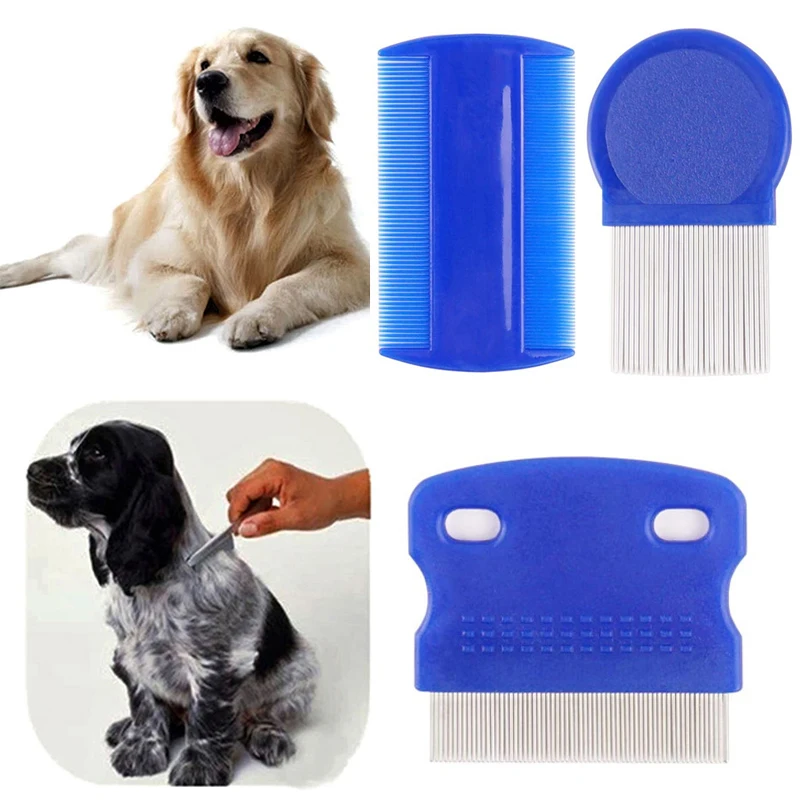 

6 PCS Pet Flea Comb For Dogs Cat Combs Durable Dense Teeth Flea Brush For Removing Fleas Lice Cleaning Tear Stains Floating Hair